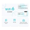 Namų tinklo (mesh) sistema TP-Link Deco X55 | AX3000 WiFi 6 | 802.11ax | 2402 Mb/s | 3 vnt. pakuotė