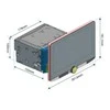 Automagnetola JVC KENWOOD, DMX9720XDS 2-DIN AV grotuvas su 10.1" ekranu, Bluetooth