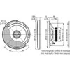 Kenwood, KFC-PS1797, 17 cm /6.75" 3-juostų koaksialiniai garsiakal