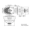 Automobilinis garsiakalbių rinkinys KENWOOD KFC-S6966 (2,0, 400 W, 222 mm)