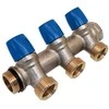 Kolektorius vandentiekio 4 žiedų, 3/4"x3/4" euroconus, mėlynas GENERAL FITTINGS