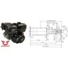 VARIKLIS ZONGSHEN GB420 420cc 13.0 kūginis velenas ELEKTRINIS STARTERIS