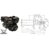 VARIKLIS ZONGSHEN GB420 420 cm³, 13 AG, SU KŪGINIU HORIZONTALIU VELENU IR ELEKTRINIU STARTERIU