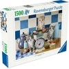 Ravensburger Dėlionė 1500 vnt. - Kačiukai virtuvėje