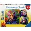 Ravensburger Dėlionė 3x49 vnt. - Džiunglių vaikai