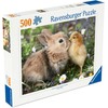 Ravensburger Dėlionė 500 vnt. - Triušis ir viščiukas
