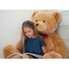 Keel Toys Pliušinis rudas meškutis su kaspinu, 120 cm