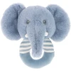 Keel Toys Keeleco Baby Ezra Elephant Ring Rattle, 14 cm