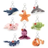 Keel Toys Pliušinis raktų pakabutis - Jūrų gyvūnija, 12 cm