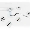 Ozobot Basic rinkinys iš 36 spalvomis koduotų magnetų