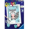 Dėlionė Ravensburger Paint by Numbers Cute Raccoon