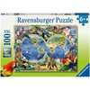 Ravensburger Dėlionė 100 vnt. - Pasaulio gyvūnai