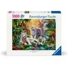 Ravensburger Dėlionė 1000 vnt. - Baltųjų tigrų šeima