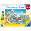 Ravensburger Dėlionė 2x24 vnt. - Atostogos prie jūros