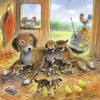 Ravensburger Dėlionė 3x49 vnt. - Mamų meilė