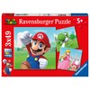 Ravensburger Dėlionė 3x49 vnt. - Super Mario