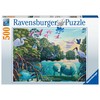Ravensburger Dėlionė 500 vnt. - Jūrų gyvūnai ir paukščiai