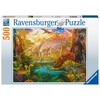 Ravensburger Dėlionė 500 vnt. - Dinozaurų žemė