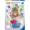 Ravensburger Dėlionė 500 vnt. - Kačiukas puodelyje