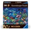 Ravensburger Medinė dėlionė 500 vnt. - Spalvingas jūros pasaulis