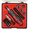 Wkrętak Atsuktuvas + 22 vnt. Cr-V Proline antgalių ir galvučių