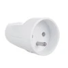 Maclean MCE331 įžeminimo kontaktų lizdas E tipo prancūziškas (ne Schuko) lizdas su įžeminimu plastikinis Max 3680W 16A 2