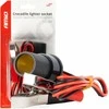 Automobilio maitinimo lizdo adapteris su krokodilo tipo gnybtais 12/24V 100 cm, AMIO-03804