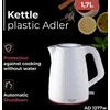 Adler | Virdulys | 1277 m. AD | Standartinis | 2200 W | 1,7 l | Plastikas | 360° sukamasis pagrindas | Baltas