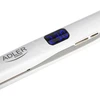 Adler AD 2330 baltas Plaukų tiesinimo žnyplės keramikinė, 5 temperatur 150?230°c, ruchome płytki 25 x 110 mm, wyświetlacz led,