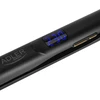 Adler AD 2330 juodos plaukų tiesinimo žnyplės, keramikinės, 5 temperatūros 150–230 °C, judančios plokštelės 25 x 110 mm, LED ekranas, automatinis išsijungimas, sukamas laidas