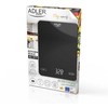 Virtuvinės svarstyklės Adler AD 3177 juodos Virtuvės svarstyklės 10kg kraunamos per USB