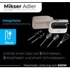 Plakiklis Adler Hand Mixer | AD 4229 | Hand Mixer | 600 W | Greičių skaičius 9 | Turbo mode | Juodas/Baltas