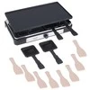 Adler | Raclette - electric grill | AD 6616 | Table | 1400 W | Juodas/Nerūdijantis plienas