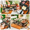 Adler | Raclette - electric grill | AD 6616 | Table | 1400 W | Juodas/Nerūdijantis plienas