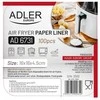 Gruzdintuvė Adler | Paper Liners for Air Fryer | AD 6731 | 100 | Dimensions (W x L) 16 x 16 x 4.5 cm