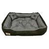 Aio Factory AIO Prestižinė lova 130x100 / 145x115cm pilka ir juoda (Pažeista pakuotė)