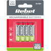 REBEL AAA baterijos, 900 mAh, Ni-MH, 1.2 V, 4vnt./bl, P3