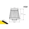 Kūginis oro filtras automobiliui, universalus, raudonas/chromuotas, su 3 adapteriais, AMIO-01282