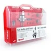 Lempučių ir saugiklių rinkinys, dėklas, 18 vnt., 2xh4 amio-01497