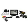 Amio Parkavimo pagalbos sistema TFT01 4,3" su HD 315 LED kamera, 4 sidabro spalvos jutikliai 22 mm