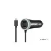 Amio Automobilinis įkroviklis PCH PRO-01 microUSB+2xUSB 2.4A 12/24V