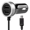 Amio Automobilinis įkroviklis PCH PRO-01 microUSB+2xUSB 2.4A 12/24V