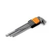 Ilgieji HEX (imbus) raktai, 230 mm, 9 vnt., IKL AMIO-01721