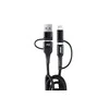 USB-C + Lightning + USB kabelis 1 m Power Delivery 3in1 AMIO UC-15