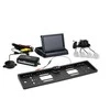 Amio Parkavimo pagalbos sistema TFT02 4,3" su HD-402-LED kamera, 4 sidabro spalvos jutikliai
