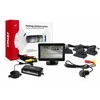 Amio Parkavimo pagalbos sistema TFT01 4,3" su HD-305-LED kamera, 4 juodi jutikliai, sunkvežimiams