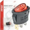 Jungiklis raudonas ovalus 12v 230v apšviestas bu01 amio-03612
