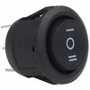 Jungiklis juodas apvalus 12v 230v bu03 amio-03614