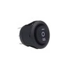 Juodas apvalus jungiklis 12/230v bu03 amio-02463