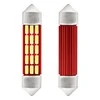 LED lemputės CANBUS 4014 20SMD festoon C5W C10W C3W 41mm baltos 12V 24V amio-01634